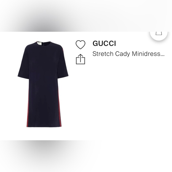 BRAND NEW Stretch Cady Minidress in Blue - Picture 2 of 5